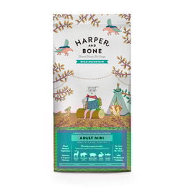 Harper & Bone Wild Mountain Ra&ccedil;&atilde;o de carne e peixe Adult Mini para c&atilde;es