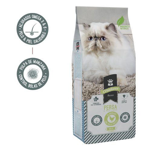 Criadores comida Pelo Largo para gatos Imagem n&uacute;mero 1