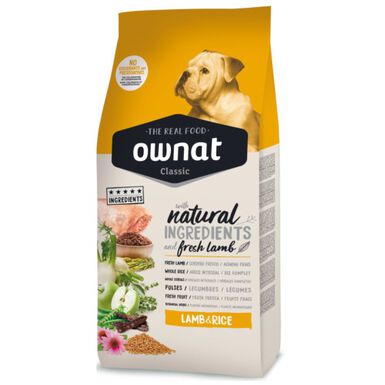 Ownat Classic Cordeiro e Arroz ração para cães