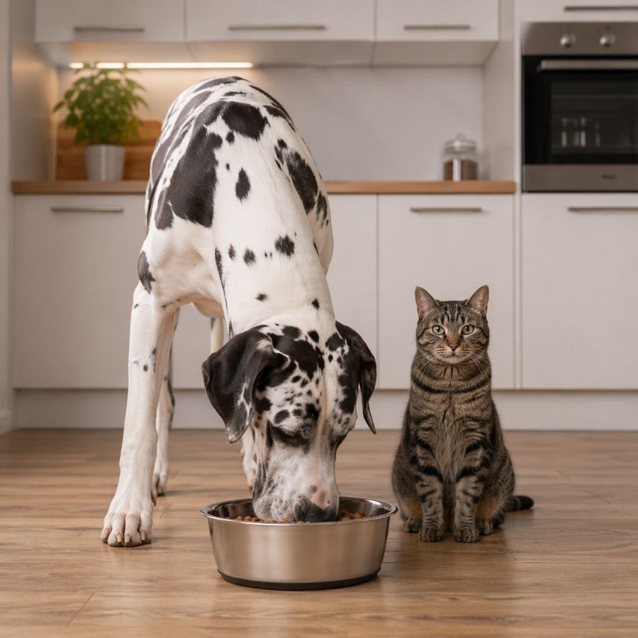 Leeby Comedouro em A&ccedil;o Inoxid&aacute;vel com Base de Borracha para c&atilde;es e gatos, , large Imagem n&uacute;mero 1
