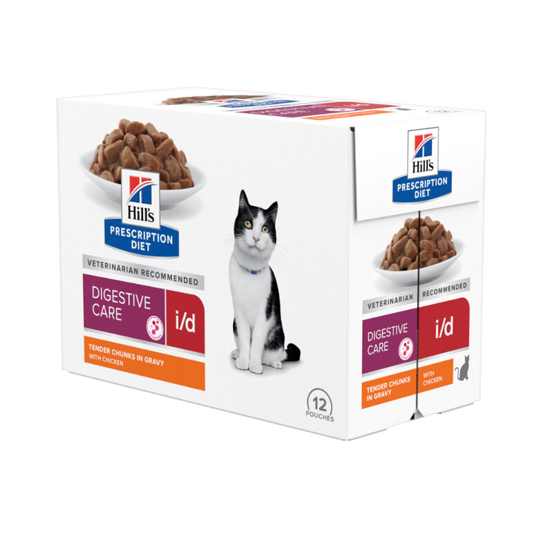 12 saquetas x 85 g Hill's Feline Prescription Diet i/d saquetas - Multipack,  Imagem número 1 12 saquetas x 85 g Hill's Feline Prescription Diet i/d saquetas - Multipack, , large Imagem número 1