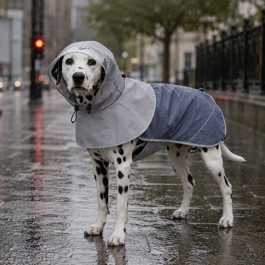 Gotoo Capa de Chuva Cinzenta com Capuz para c&atilde;es, , large Imagem n&uacute;mero 1