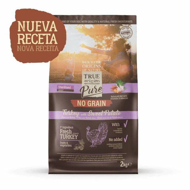 2 kg Ração para gatos True Origins Pure Adult esterilizada sem grãos de peru,  Imagem número 2 2 kg Ração para gatos True Origins Pure Adult esterilizada sem grãos de peru, , large Imagem número 2