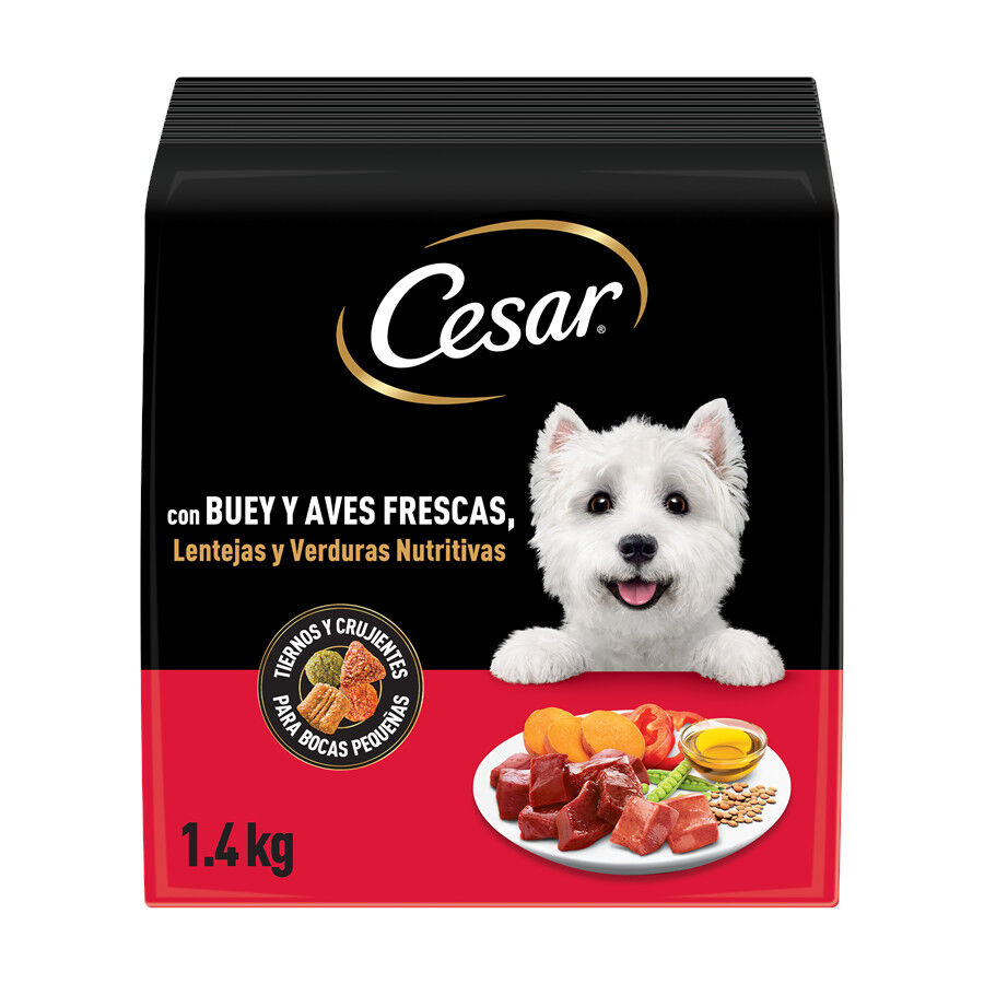 1.4 kg Cesar Boeuf et volaille fra&icirc;che ra&ccedil;&atilde;o semi-h&uacute;mida para c&atilde;es, , large Imagem n&uacute;mero 1
