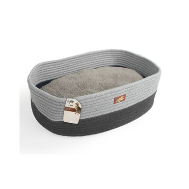 All For Paws Cama Oval Cinzenta para gatos