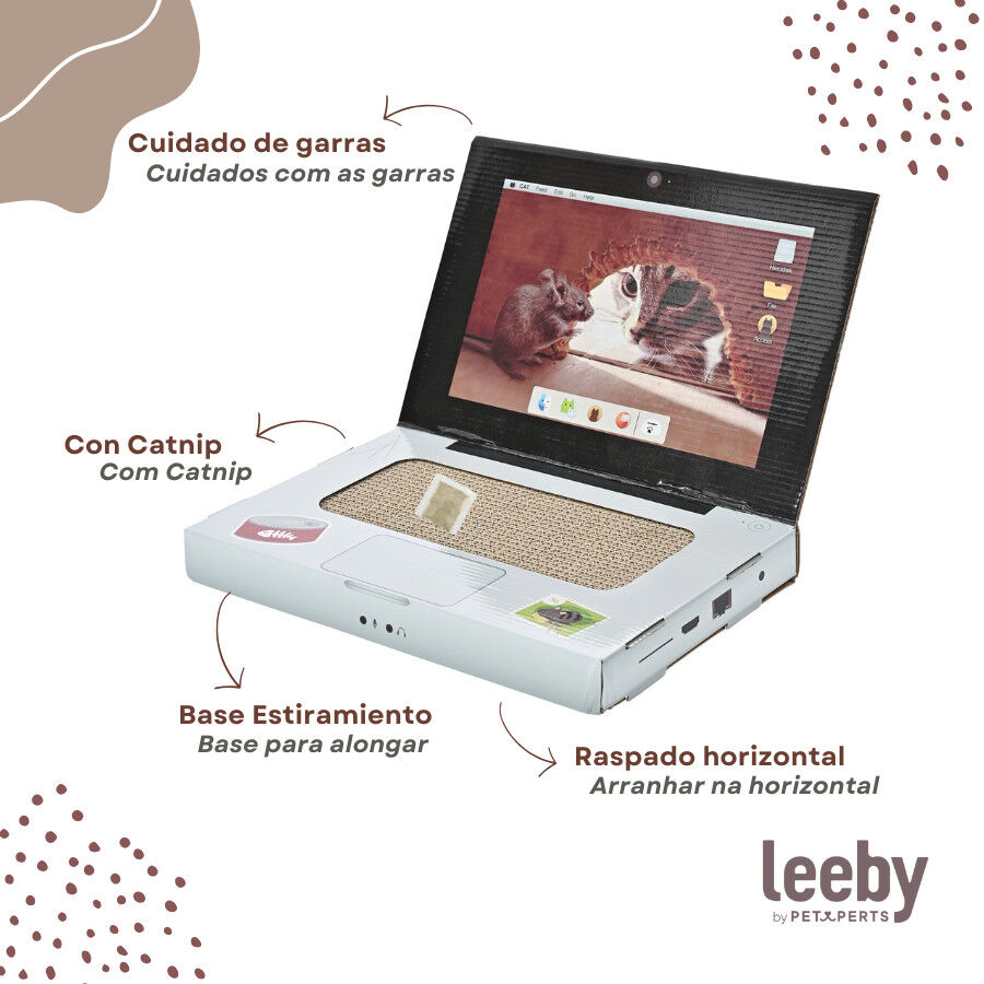 Leeby Lola arranhador de cart&atilde;o em forma de port&aacute;til para gatos, , large Imagem n&uacute;mero 4