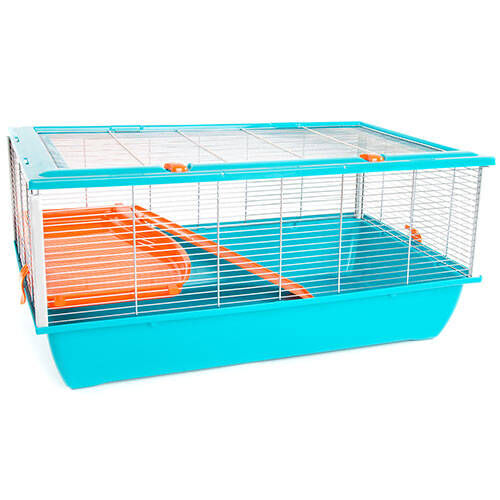 TK-Pet Plastic jaula para h&aacute;mster 2 pisos y rampa Imagem n&uacute;mero 1