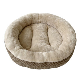 Catshion Geometric Cama castanha para gatos