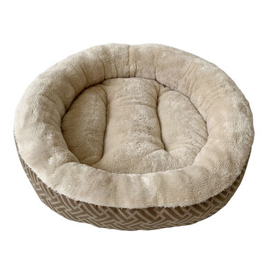 Catshion Geometric Cama castanha para gatos