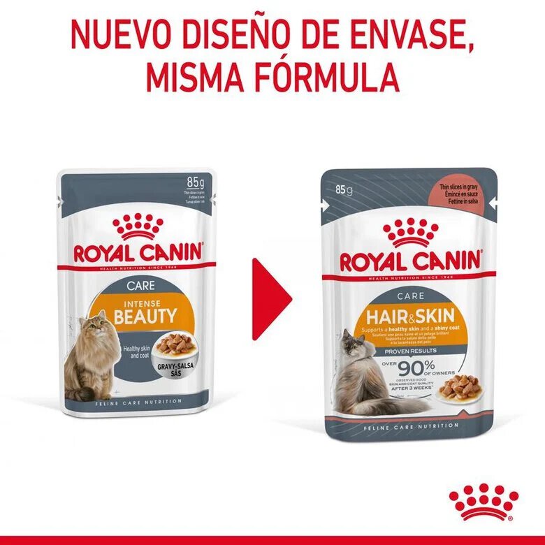 85 g Royal Canin Hair and Skin alimento húmido em molho saquetas para gatos,  Imagem número 12 85 g Royal Canin Hair and Skin alimento húmido em molho saquetas para gatos, , large Imagem número 12