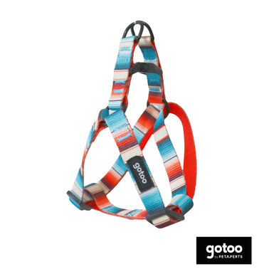 Gotoo Peitoral estampado colorido para cães
