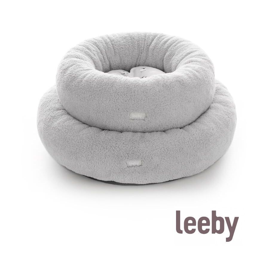 Leeby Cama de pelo cinzenta com ovelhas com cobertura amov&iacute;vel para cachorros, , large Imagem n&uacute;mero 4