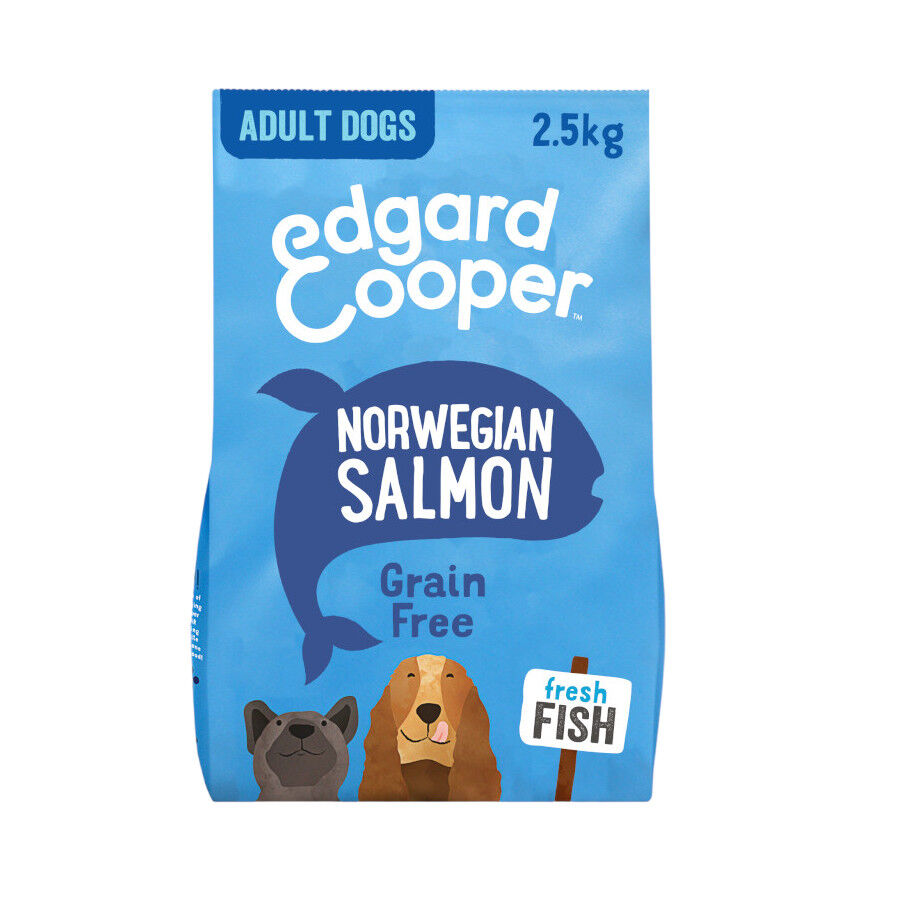 2.5 kg Edgard & Cooper Adult Salm&atilde;o ra&ccedil;&atilde;o para c&atilde;es, , large Imagem n&uacute;mero 1