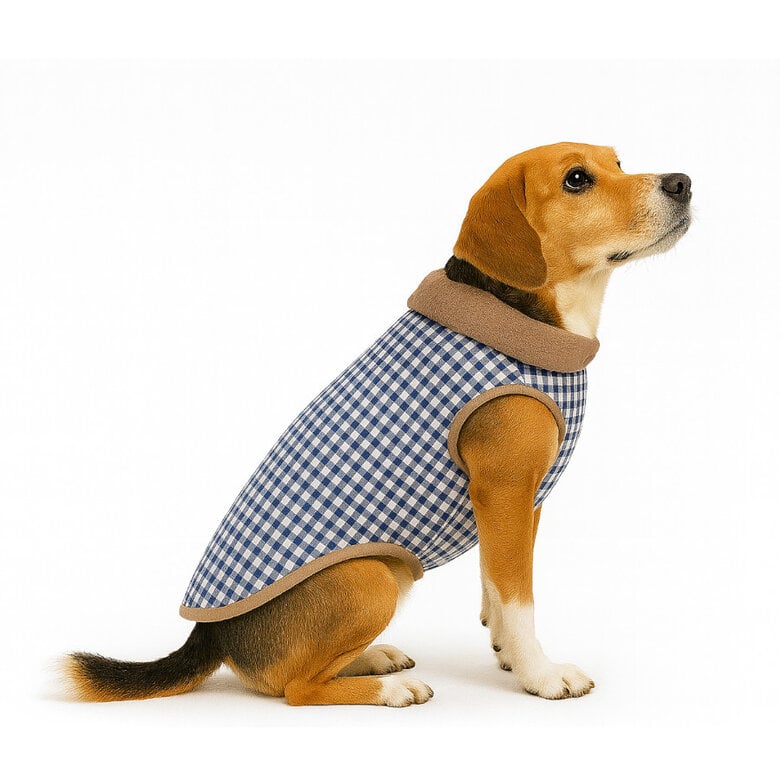 Outech Casaco Bomber Vichy Navy para cães,  Imagem número 4 Outech Casaco Bomber Vichy Navy para cães, , large Imagem número 4