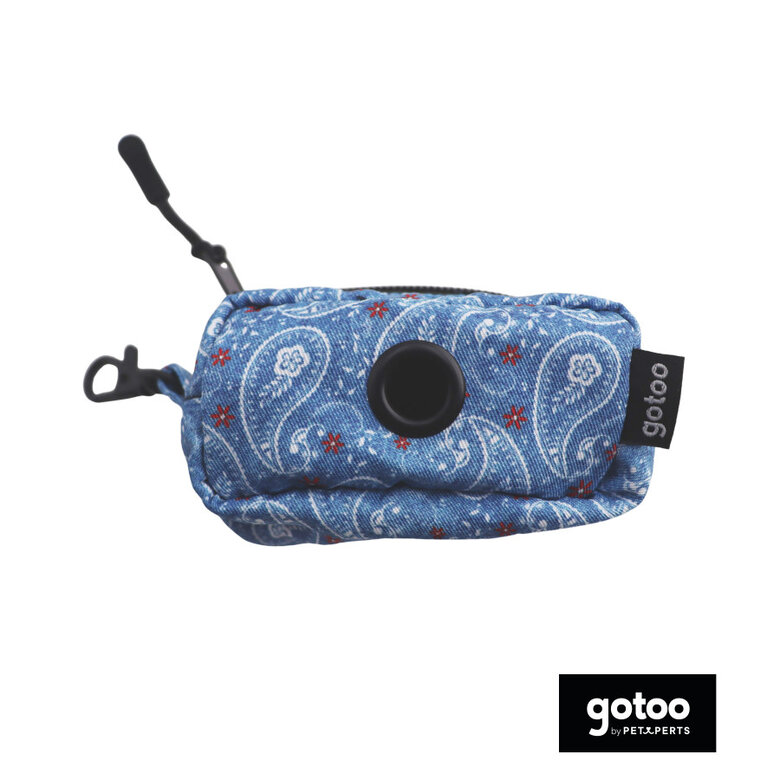 Gotoo Porta saco estampado azul para cães,  Imagem número 2 Gotoo Porta saco estampado azul para cães, , large Imagem número 2