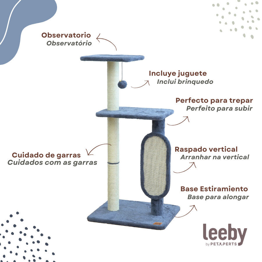 Leeby Voltaire torre arranhadora com brinquedo para gatos, , large Imagem n&uacute;mero 3