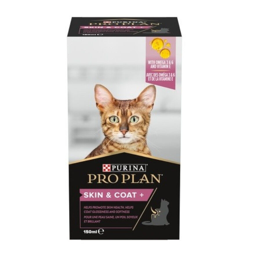150 ml Pro Plan Skin & Coat + &Oacute;leo de Salm&atilde;o Noruegu&ecirc;s para gatos, , large Imagem n&uacute;mero 1