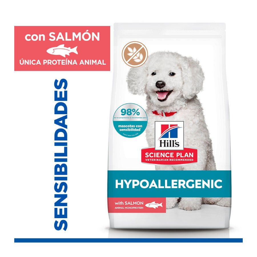 Hill's Science Plan Hipoalerg&eacute;nico Small e Mini Salm&atilde;o ra&ccedil;&atilde;o para c&atilde;es , , large Imagem n&uacute;mero 2