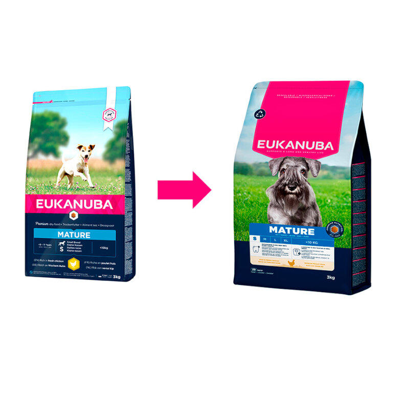 3 kg Eukanuba Mature&Senior S ração para cães pequenos,  Imagem número 1 3 kg Eukanuba Mature&Senior S ração para cães pequenos, , large Imagem número 1