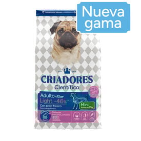 Criadores Cient&iacute;fico light -46% de gordura Adulto Mini Ra&ccedil;&atilde;o de frango para c&atilde;es