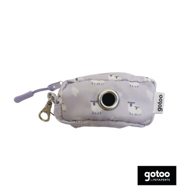 Gotoo Porta porta-sacos estampado cinza para cães