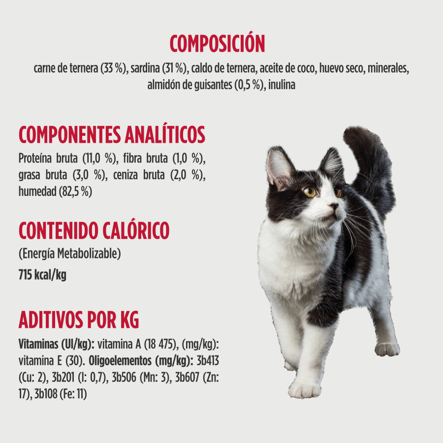 79 g Nulo Silky Mousse Vitela e Sardinha Saquetas para gatos, , large Imagem n&uacute;mero 3