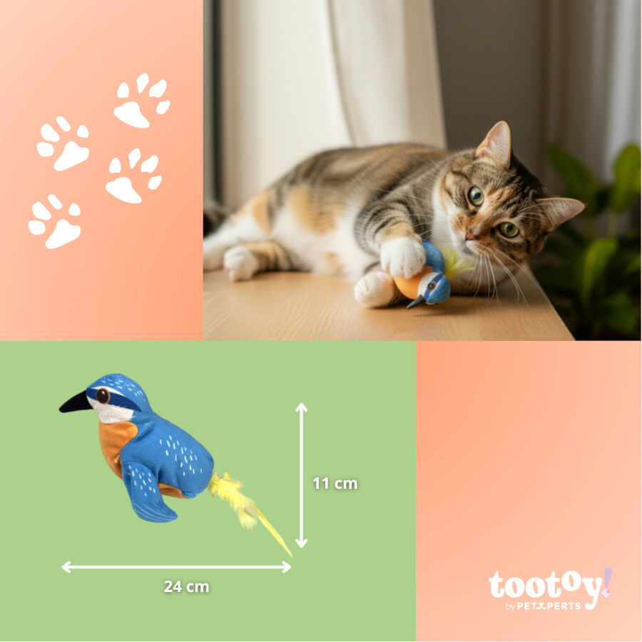 Tootoy! Interactive & Stimulate P&aacute;ssaro de brinquedo para gatos, , large Imagem n&uacute;mero 4