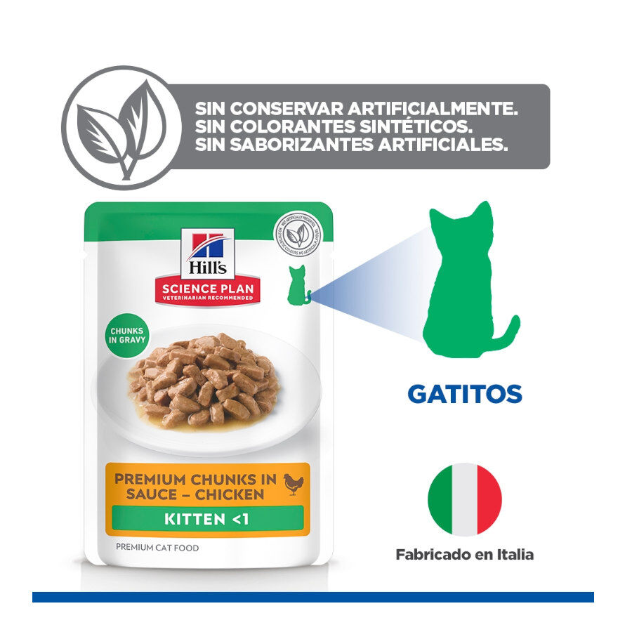 85 g Hill's Science Plan Kitten Frango saqueta em molho, , large Imagem n&uacute;mero 5