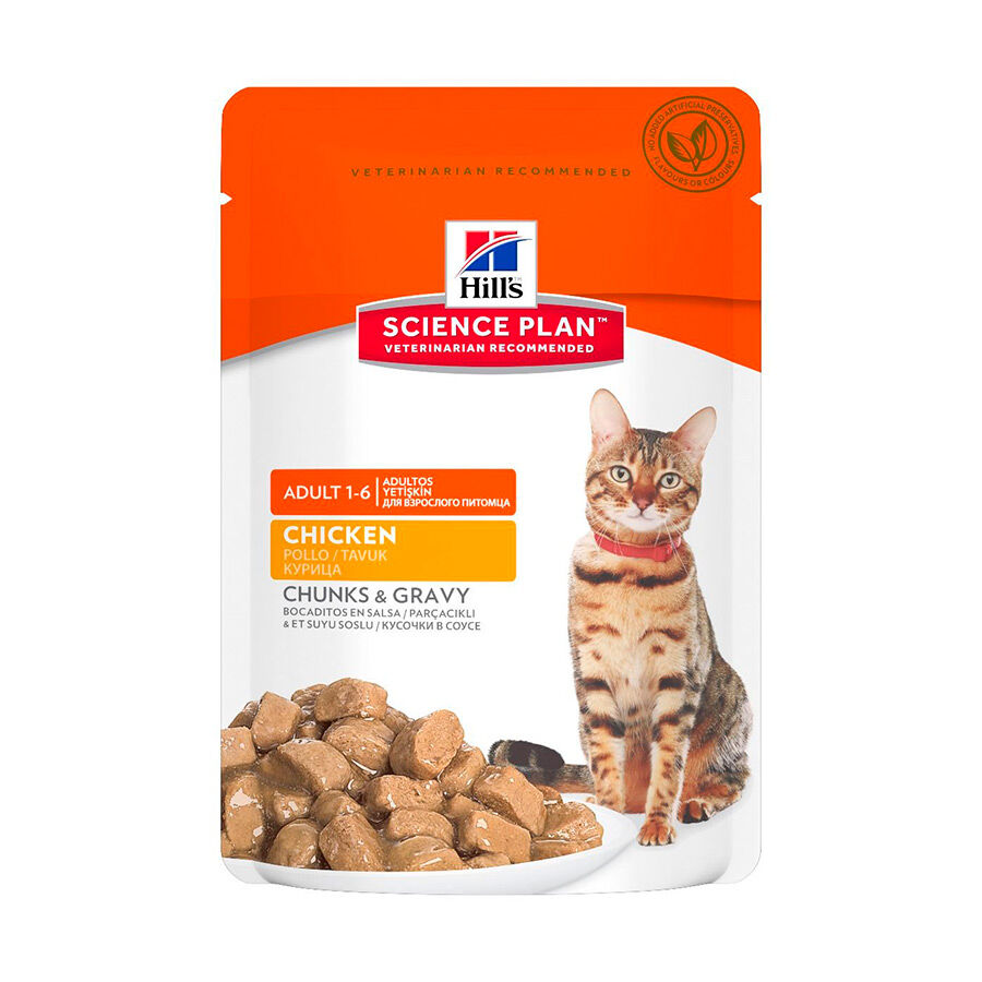 85 g Hill's Science Plan Adult Frango saqueta para gatos, , large Imagem n&uacute;mero 4