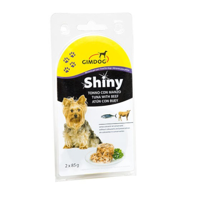 Gimpdog Shiny atum e boi lata para cães, , large image number null