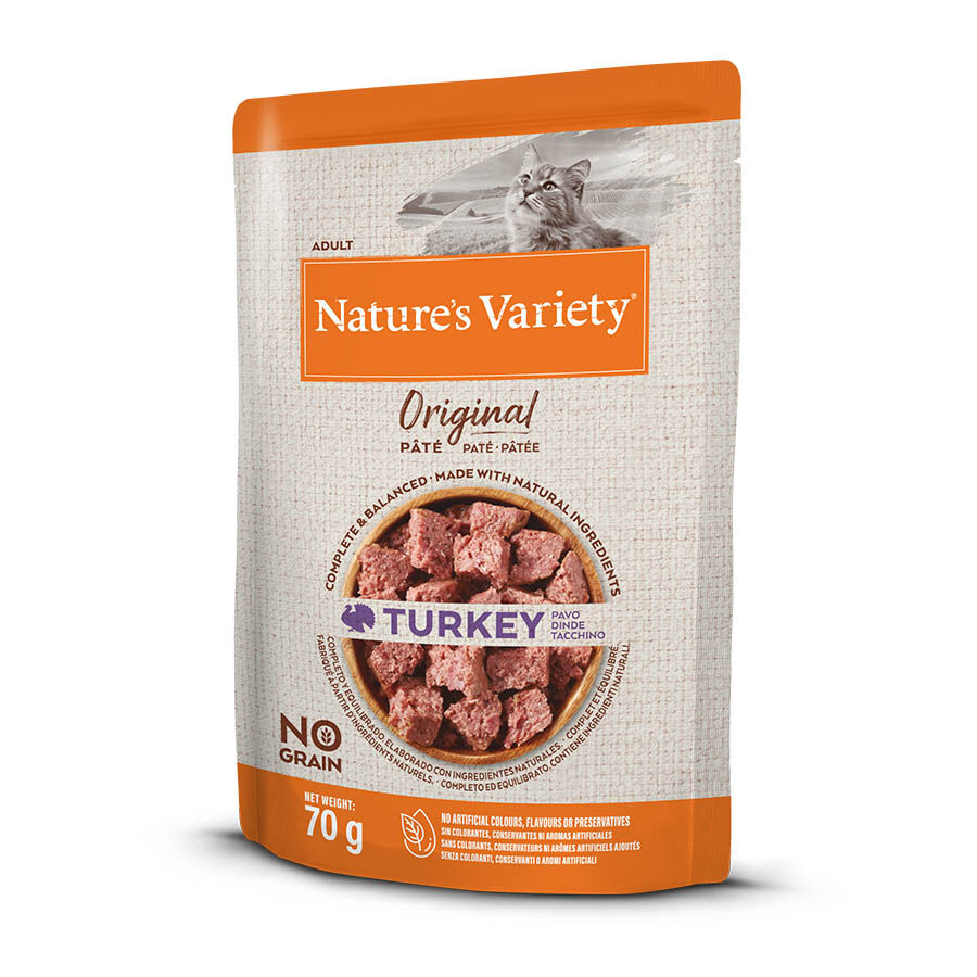 70 g Nature's Variety Original Adult peru saqueta para gatos, , large Imagem n&uacute;mero 1