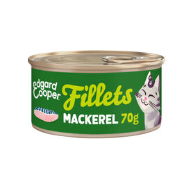 Edgard & Cooper Comida h&uacute;mida Filetes de Cavala em lata para gatos