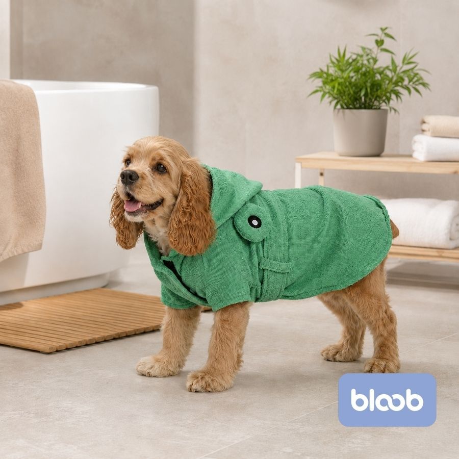 Bloob Rana Roup&atilde;o de Banho verde para c&atilde;es, , large Imagem n&uacute;mero 2