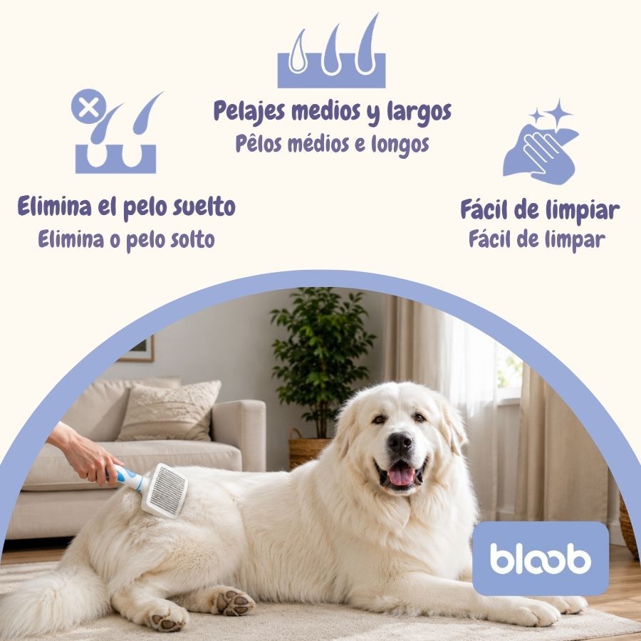 Bloob Escova cardadeira autolimpante para c&atilde;es, , large Imagem n&uacute;mero 3