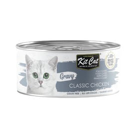 Kit Cat Classic Comida h&uacute;mida de frango em lata para gatos