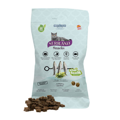 Serrano Snacks Oral Health de Sardinha para gatos