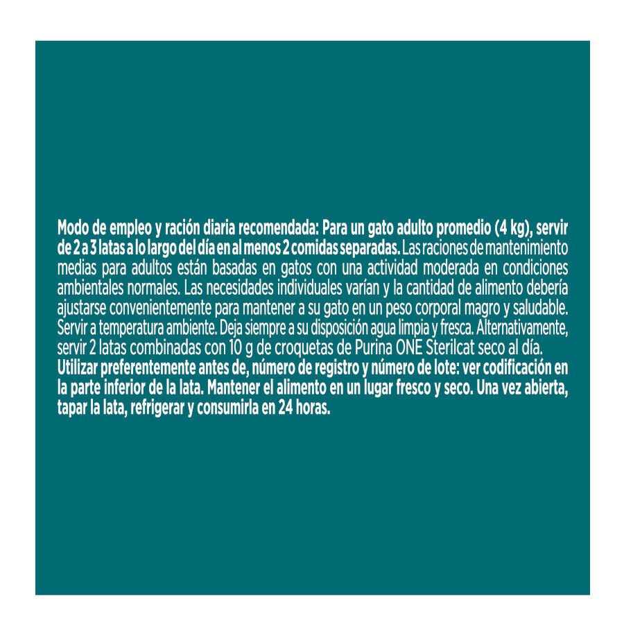 85 g Purina ONE Terrine de peru e espinafre esterilizado  para gatos, , large Imagem n&uacute;mero 3