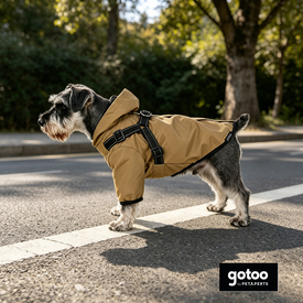 Gotoo Casaco Imperme&aacute;vel com Arn&ecirc;s para c&atilde;es