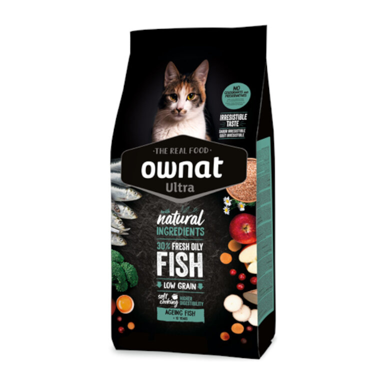 Ownat Ultra Ageing Ração de peixe para gatos,  Imagem número 1 Ownat Ultra Ageing Ração de peixe para gatos, , large Imagem número 1