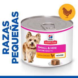 Hill's Science Plan Mature Small y Mini Mousse de Frango em lata para cães