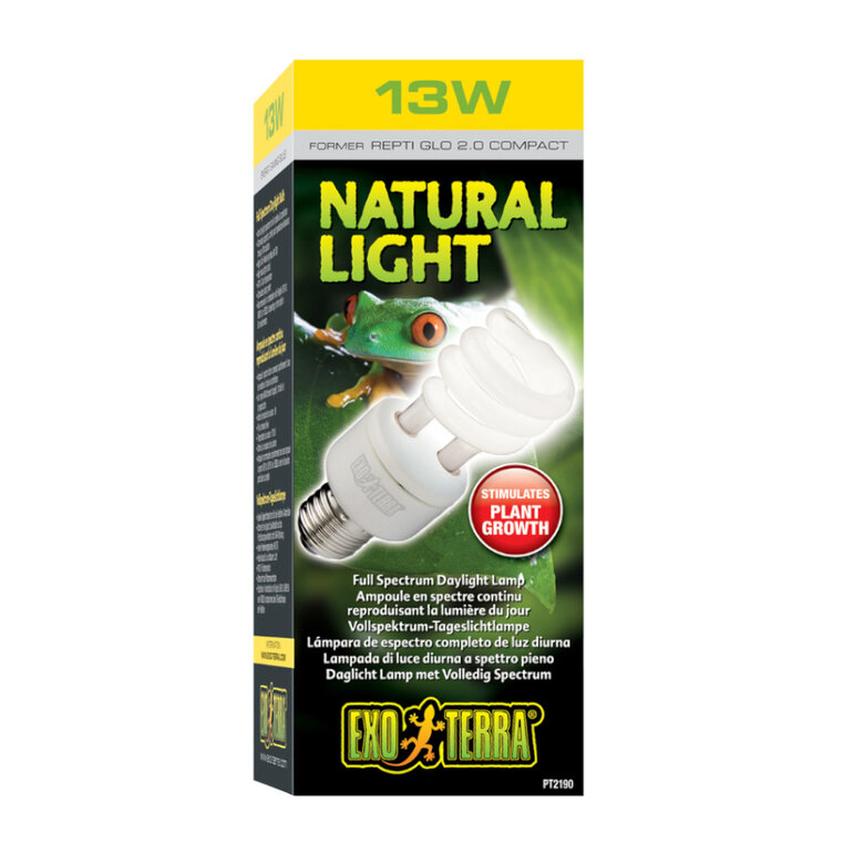 Lâmpada Natural Light Exo Terra de Baixo Consumo UVA para Terrário,  Imagem número 1 Lâmpada Natural Light Exo Terra de Baixo Consumo UVA para Terrário, , large Imagem número 1