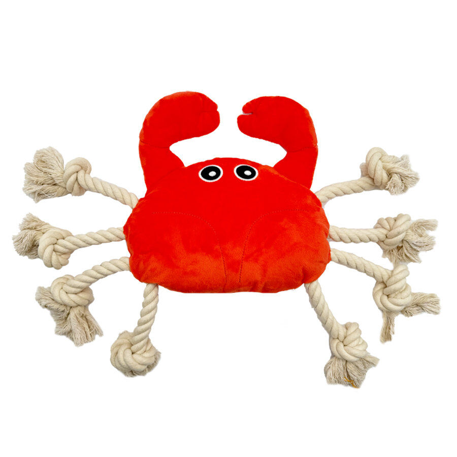 Tootoy! Comfort Fresh Crab peluche com corda para c&atilde;es, , large Imagem n&uacute;mero 1