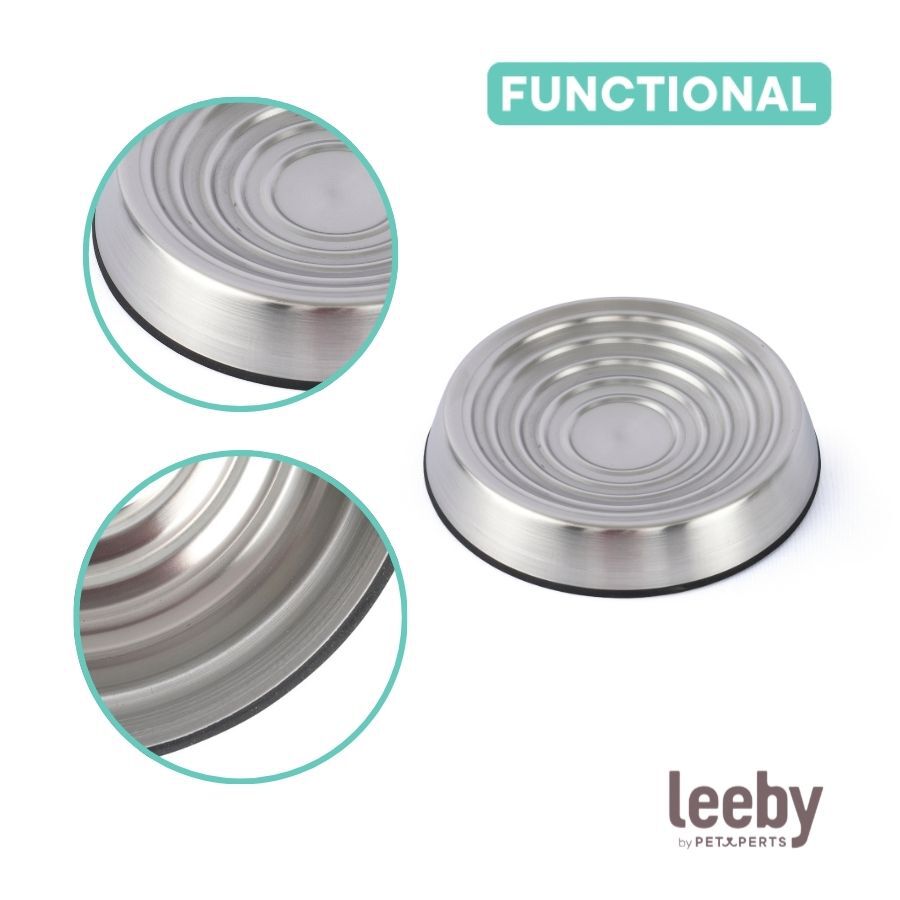 Leeby Comedouro em A&ccedil;o Inoxid&aacute;vel para gatos, , large Imagem n&uacute;mero 3