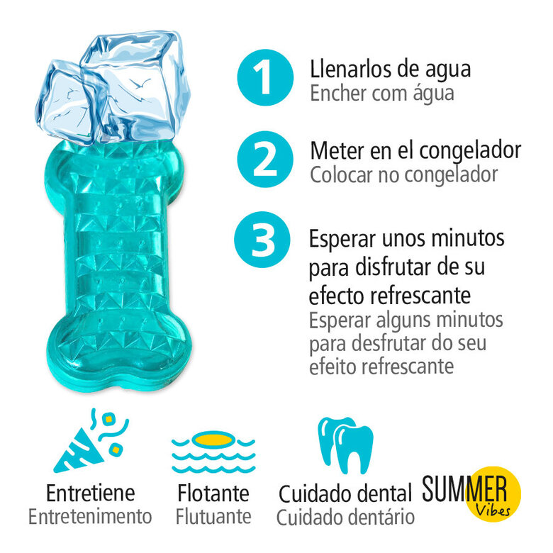 Summer Vibes Brinquedo Cold Bone para cachorro,  Imagem número 3 Summer Vibes Brinquedo Cold Bone para cachorro, , large Imagem número 3
