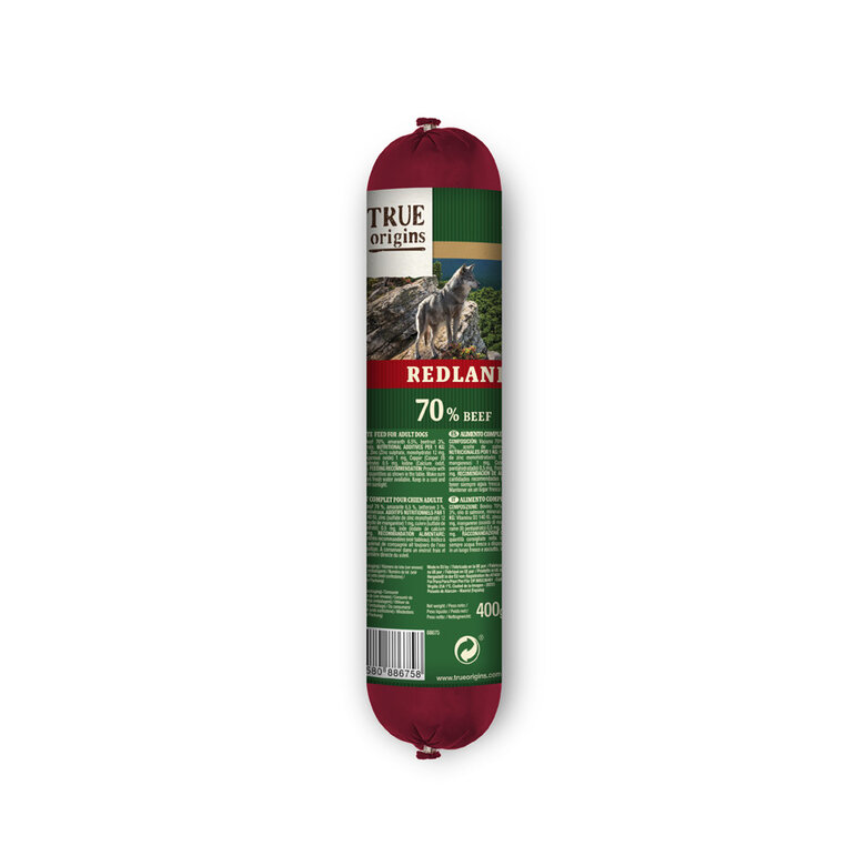 400 g True Origins Wild Salsicha Redlands boi para cães,  Imagem número 1 400 g True Origins Wild Salsicha Redlands boi para cães, , large Imagem número 1