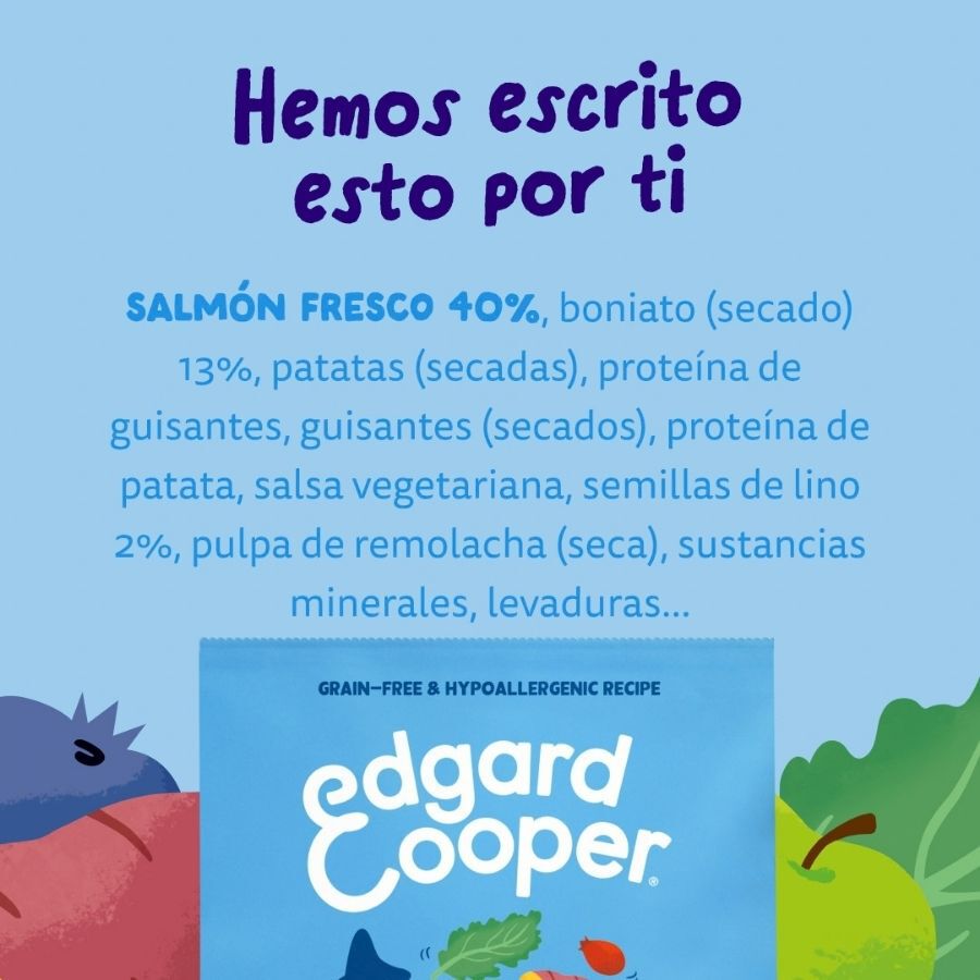 12 kg Edgard Y Cooper Adult Salm&atilde;o ra&ccedil;&atilde;o para c&atilde;es, , large Imagem n&uacute;mero 4