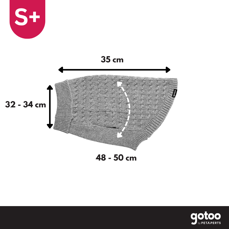 Gotoo Camisola de Malha Cinzenta para c&atilde;es, , large Imagem n&uacute;mero 4