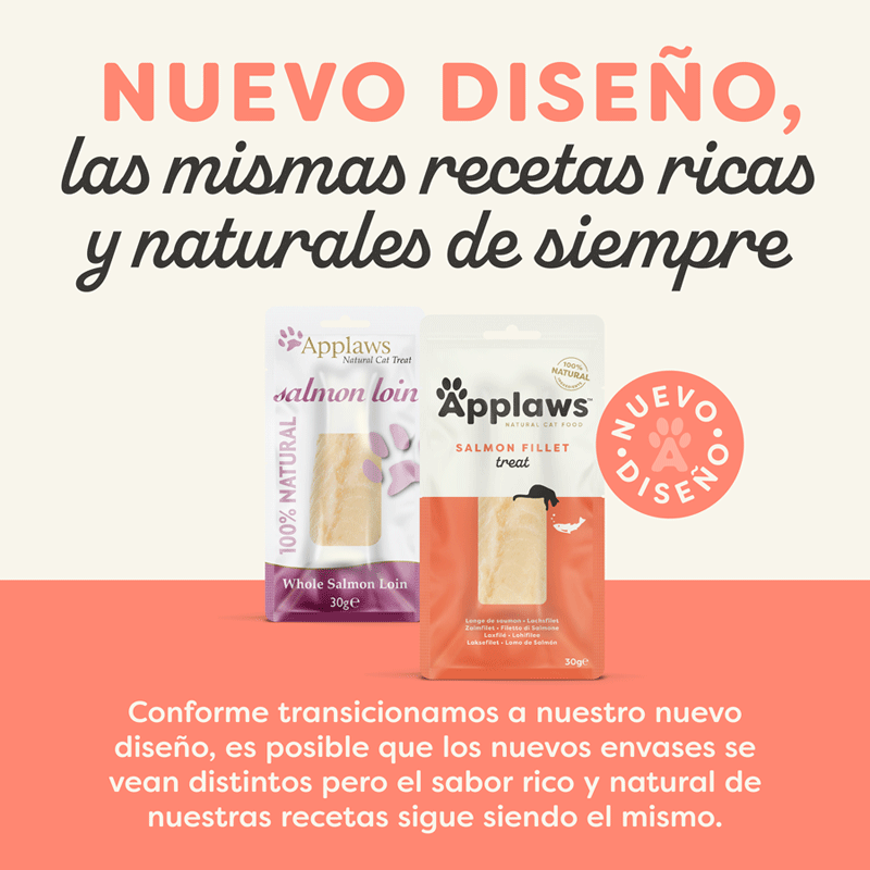 30 g Applaws Lombo de Salm&atilde;o Natural para gatos, , large Imagem n&uacute;mero 2