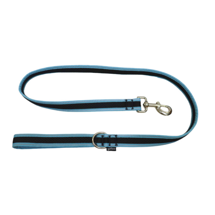 Gotoo Trela mesh turquesa refletora para c&atilde;es, , large Imagem n&uacute;mero 1