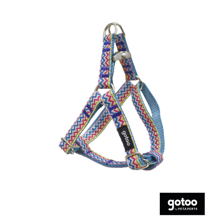 Gotoo Peitoral riscas zig- zag para cães,  Imagem número 2 Gotoo Peitoral riscas zig- zag para cães, , large Imagem número 2